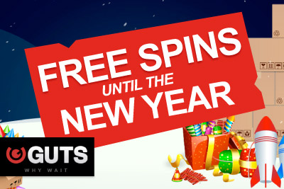 Get Free Spins Every Day until the New Year at Guts Casino