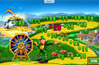 Rainbow Riches Wheel of Fortune Bonus