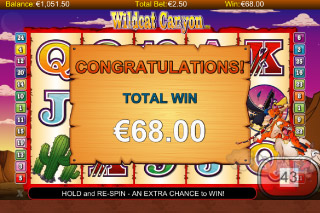 Wildcat Canyon Mobile Slot Big Win