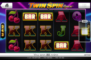 Twin Spin Touch Mobile Slot Screenshot