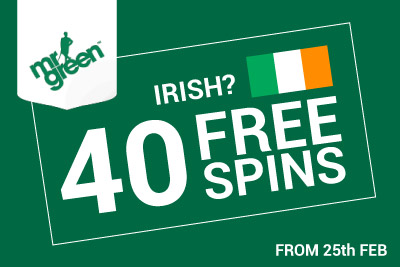 All New Irish Players Get 40 No Deposit Free Spins at Mr Green Casino