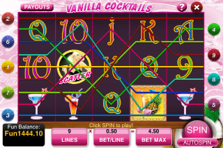 Vanilla Cocktails Mobile Slot Paylines