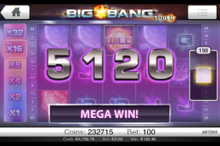 Big Bang Touch Mobile Slot Mega Win