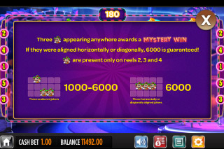 Jokerizer Mobile Slot Paytable