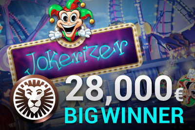 One Big Win in One Spin on New Jokerizer Slot at Leo Vegas Casino