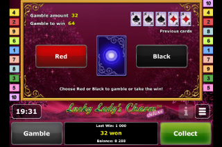 Lady Lucky's Charm Mobile Slot Gamble Feature