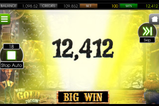 More Gold Diggin' Mobile Slot Big Win