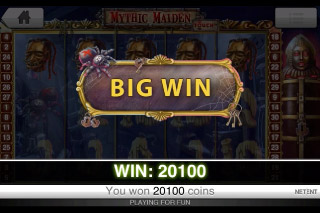 Mythic Maiden Touch Slot Big Win