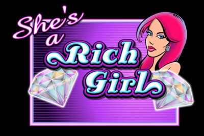 She's A Rich Girl Mobile Slot Logo