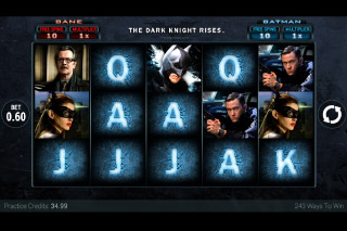 The Dark Knight Rises Mobile Slot Screenshot