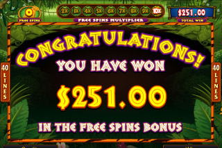 Tiger's Eye Mobile Slot Free Spins Win
