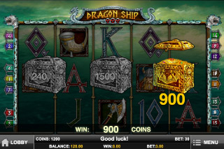 Dragon Ship Mobile Slot Bonus Game