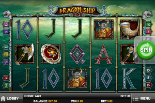 Dragon Ship Mobile Slot Screenshot