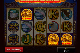 Eagle's Wings Mobile Slot Bonus Rounds