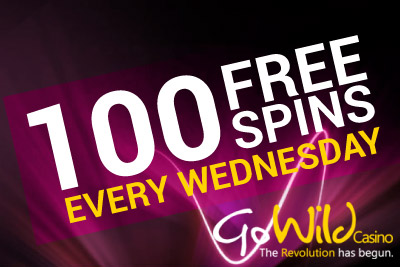 100 Free Spins Go Wild Wednesday Deluxe Every Week