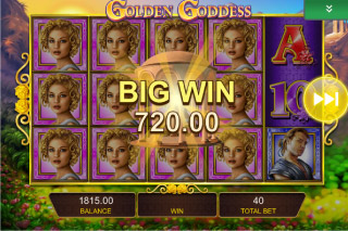 Golden Goddess Mobile Slot Big Win