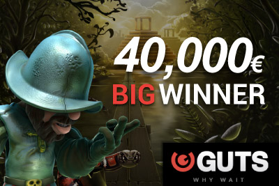 Big Slot Winner with Gonzo'sQuest Slot Online at Guts Casino