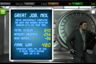 Heist Mobile Slot Bonus Win