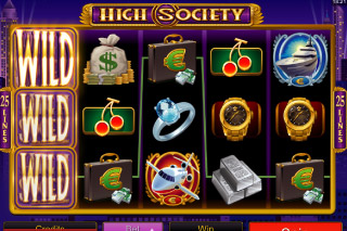High Society Mobile Slot Screenshot