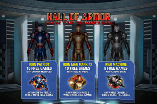 Iron Man 3 Mobile Slot Hall of Armor
