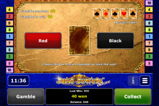 Just Jewels Deluxe Mobile Slot Gamble Feature