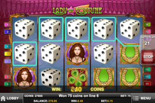 Lady of Fortune Mobile Slot Five of Kind