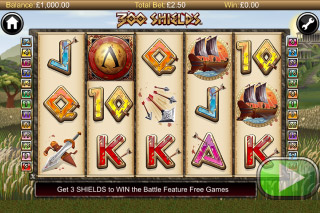 300 Shields Mobile Slot Screenshot