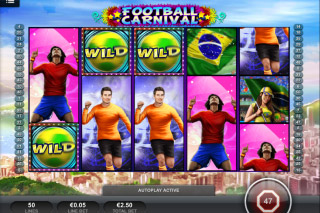 Football Carnival Mobile Slot Screenshot