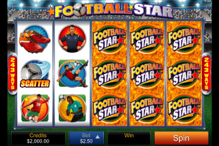 Football Star Mobile Slot Screenshot