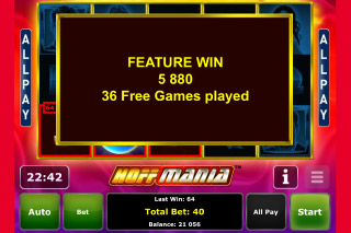 Hoffmania Mobile Slot Big Win