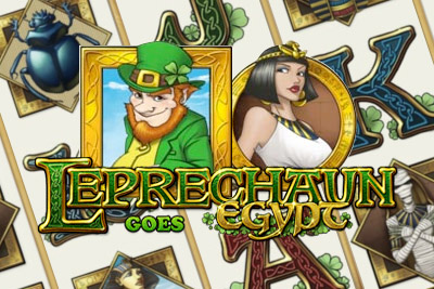 Leprechaun Goes Egypt Mobile Slot Logo