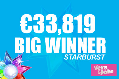 Starburst Slot Pays Out Big at Vera&John Casino