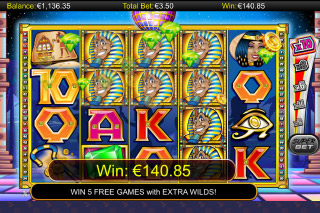 A While on the Nile Mobile Slot Game Win
