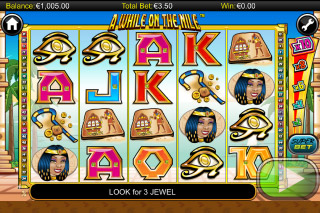 A While on the Nile Mobile Slot Screenshot