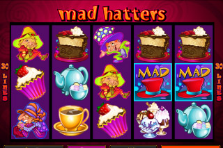 Mad Hatters Mobile Slot Screenshot