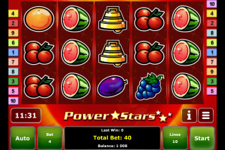 Power Stars Mobile Slot Screenshot