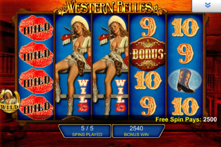 Western Belles Mobile Slot Bonus Spins