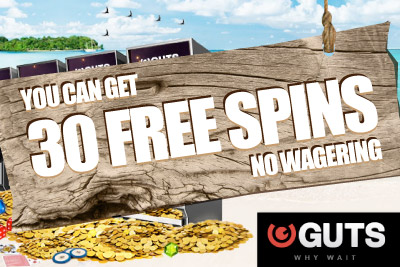 Get 30 Free Spins at Guts Mobile Casino in July 2014