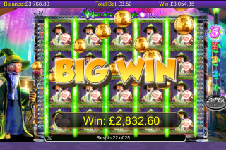 Merlin's Magic Respins Mobile Slot Big Win