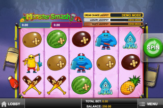Monster Smash Mobile Slot Screenshot