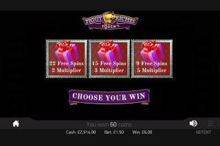 Piggy Riches Touch Mobile Slot Free Spins Pick