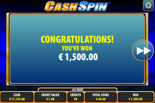 Cash Spin Mobile Slot Big Win