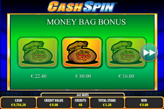Cash Spin Mobile Slot Money Bag Bonus