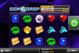 Gem Drop Slot Screenshot
