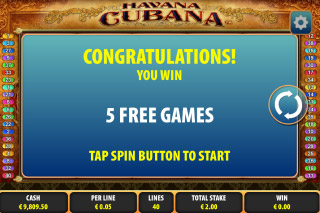 Havana Cubana Free Spin Games
