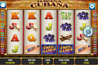 Havana Cubana Mobile Slot Screenshot