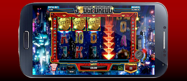 Judge Dredd Mobile Slot Screenshot
