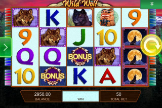 Wild Wolf Mobile Slot Screenshot