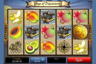 Age of Discovery Mobile Slot Screenshot