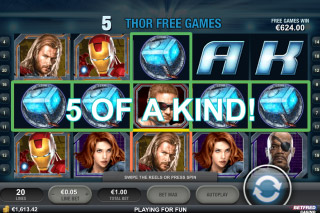 The Avengers Mobile Slot Thor Free Spins